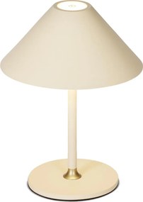 Halo Design 800773 - Lampa stołowa LED HYGGE, 3W, ładowalna (4000 mAh), ściemnialna, IP54, kremowa