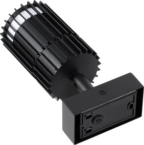 Designerski zewnętrzny reflektor sufitowy czarny IP44 - Boris