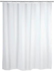 Biała zasłona prysznicowa Wenko Simpler, 180x200 cm