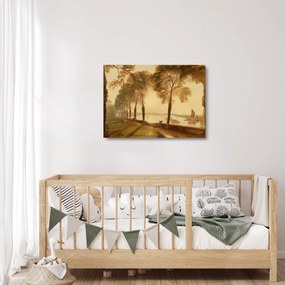 Obraz na szkle - Joseph Mallord William Turner, Mortlake Terrace, reprodukcje (70x50 cm)