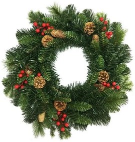 Wieniec świąteczny Savona zielony, śr. 50 cm