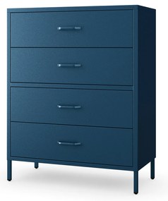 Komoda szafka metalowa granatowa Modern CARLA, 800 x 1015 x 400 mm