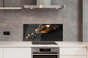 Panel szklany do Kuchni Elegancja Klasycznych Skrzypiec