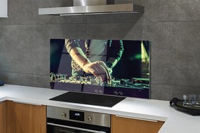 Szklany Panel Konsola DJ słuchawki