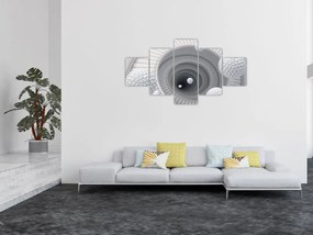 Obraz abstrakcji 3D (125x70 cm)
