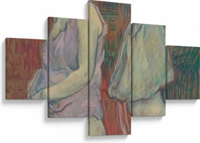 Obraz - Henri de Toulouse-Lautrec, Rue des Moulins, reprodukcje (125x70 cm)