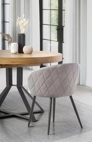 Okrągły stół rozkładany w stylu industrialnym Mercy