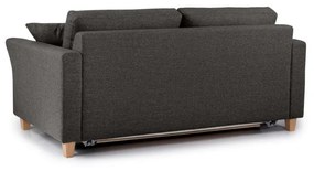 Antracytowa rozkładana sofa Scandic Sonia