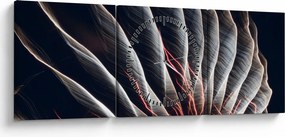 Obraz - Wyładowanie świetlne (z zegarem) (90x30 cm)