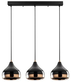 Lampa wisząca Horizont Yildo - 6877,czarna-miedziana