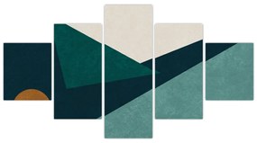 Obraz - Abstrakcja kubistyczna (125x70 cm)