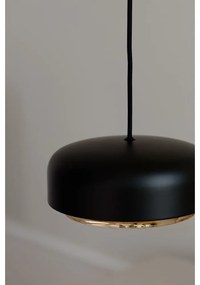 Czarna lampa wisząca LED z metalowym kloszem ø 22 cm Hazel mini – UMAGE