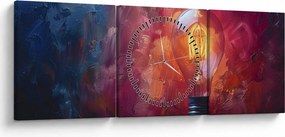 Obraz - Pomysł (z zegarem) (90x30 cm)
