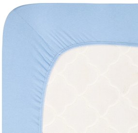 4Home prześcieradło jersey Lycra niebieski, 90 x 200 cm