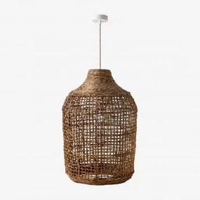 Lampa Sufitowa Ogrodowa Arantxa Naturalny - Biała & Ø38 Cm Arantxa - Sklum