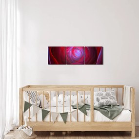 Abstrakcyjny obraz oczu (z zegarem) (90x30 cm)