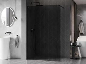 Mexen Kioto-X ścianka prysznicowa Walk-in 60 x 200 cm, grafit 10 mm, czarna - 800-060-101-70-40-X