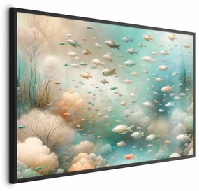 Plakat Oceaniczne piękno 90x60 cm z ramą czarną bez marginesu ARTGEIST B