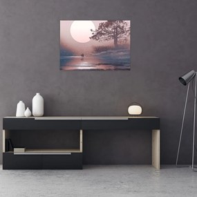Obraz na szkle - Zakochana para (70x50 cm)