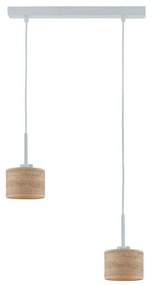 Lampa wisząca w stylu boho na srebrnym stelażu H5-S54