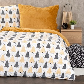 4Home Świąteczna pościel mikroflanela Nordic winter, 140 x 200 cm, 70 x 90 cm