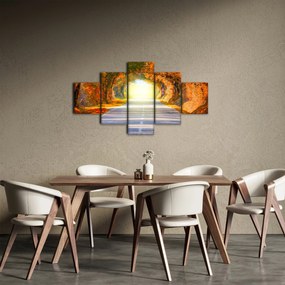 Obraz - Brama wykonana z koron drzew (125x70 cm)