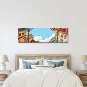 Obraz - Między domami (170x50 cm)