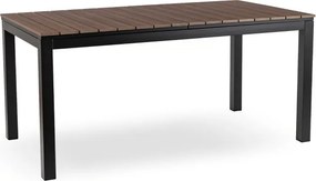 Stół Ogrodowy Prostokątny ARGOS 160-260 cm Rozkładany Orzech/Czarny