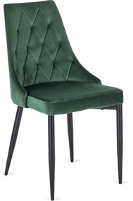 Aksamitne krzesło z niskimi podłokietnikami Cork