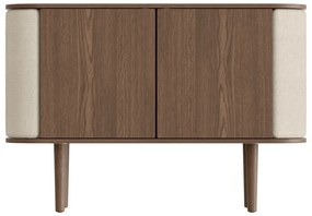 Brązowo-beżowa niska komoda w dekorze dębu 109x75 cm Treasures – UMAGE