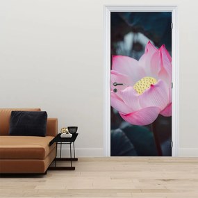 Fototapeta na drzwi - Różowe kwiaty (95x205cm)