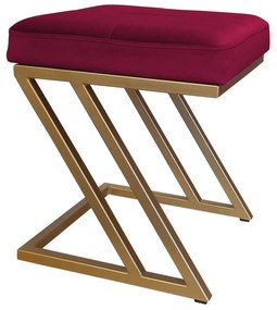 Pufa ZETA LOFT taboret podnóżek podstawa złota MG31