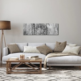 Obraz - Dzika łąka (z zegarem) (90x30 cm)