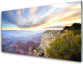 Panel Szklany do Kuchni Surowy Pejzaż Skalistego Brzegu