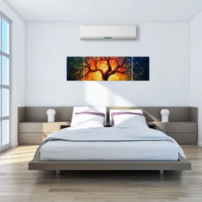 Obraz - Drzewo życia w mozaice (170x50 cm)