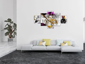 Obraz abstrakcji (125x70 cm)