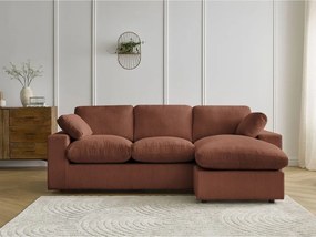 Pomarańczowy sztruksowy narożnik Belair – Bobochic Paris