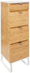 Komoda na kosmetyki Levia, z lustrem, chiffonier, bieliźniarka, wys.130 cm