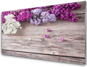 Panel Szklany do Kuchni Wyrafinowane Płatki Kwiatowe