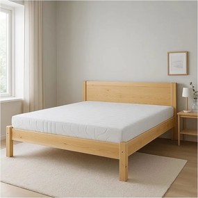 Łóżko 160x200 drewniane Classic tył równy, sosnowe