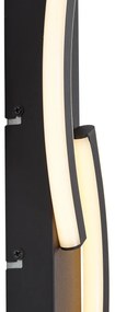 Designerski Kinkiet / Lampa scienna czarny z 3-stopniową regulacją ściemniania, 2-punktowy - BummyDesignerski Oswietlenie wewnetrzne