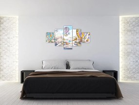 Obraz - Wyprawa w chmurach (125x70 cm)