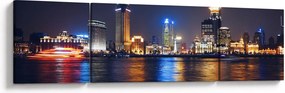 Obraz - Refleksy nocy (170x50 cm)