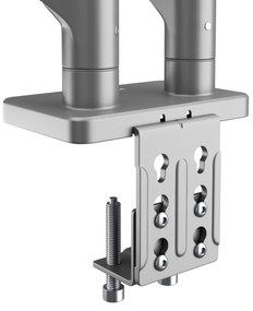 Metalowy uchwyt na dwa monitory JAKE, szary