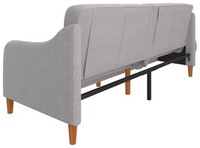 Jasnoszara sofa rozkładana 196 cm Jasper – Støraa