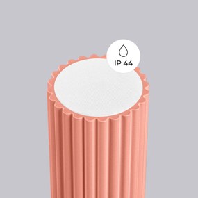 Plafon HALO brzoskwiniowy IP44 ryflowany SOLLUX  LIGHTING