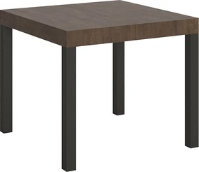 Stół rozkładany 90/246x90 cm Everyday orzech nogi antracytowe