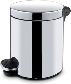 Kosz na śmieci z pedałem 20 l, nierdzewny błyszczący
