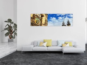 Obraz - Praski zegar astronomiczny (170x50 cm)
