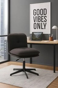 Czarny minimalistyczny fotel obrotowy D4-E44
